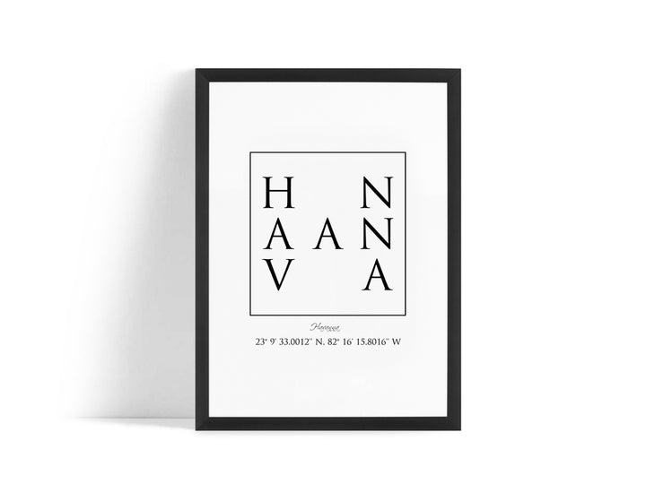 Poster - Havanna Coordinates