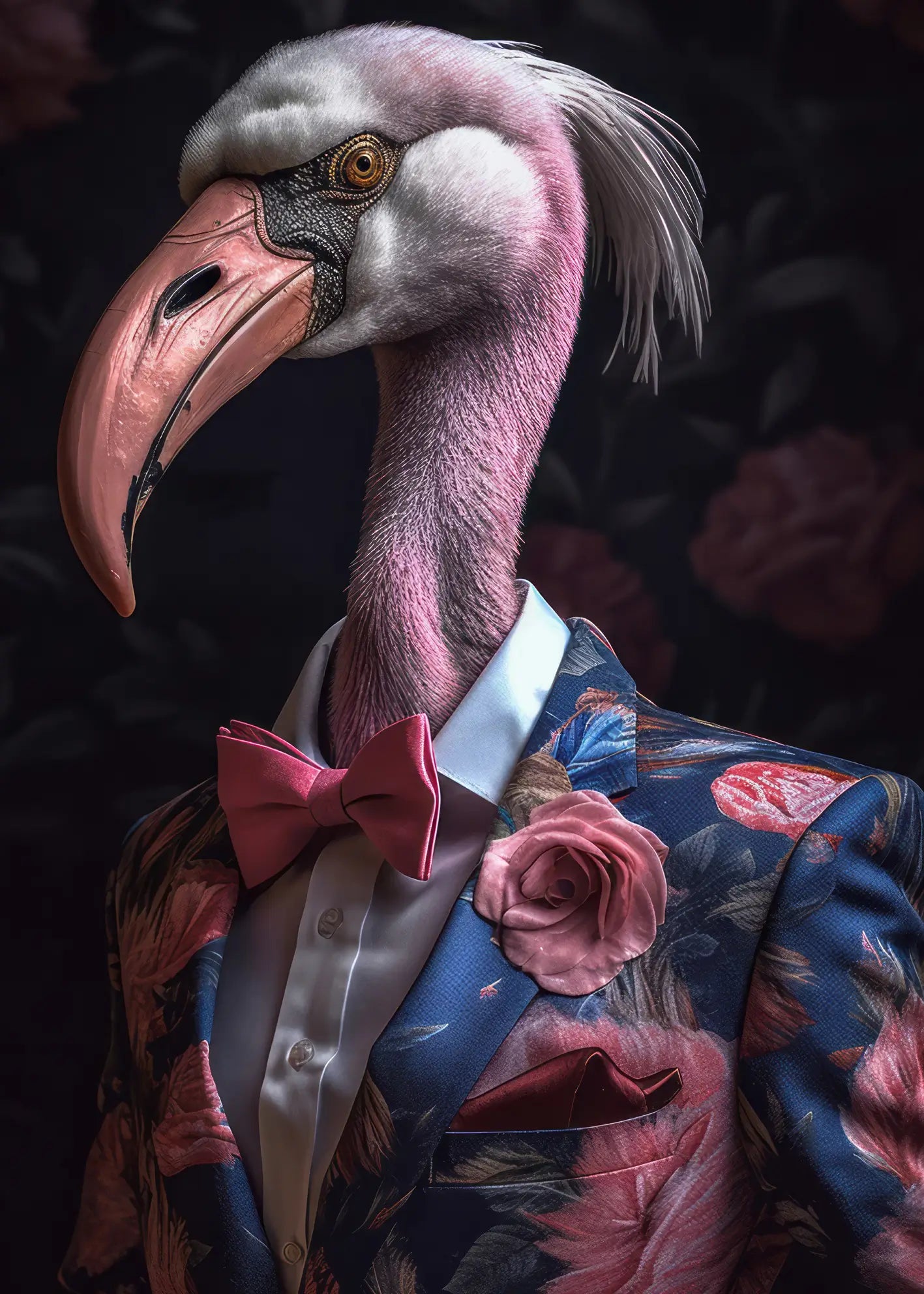 Canvastavla - Flamingo Chic
