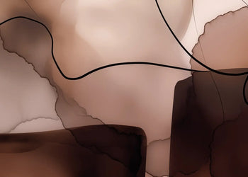 Canvastavla - Abstract in Brown